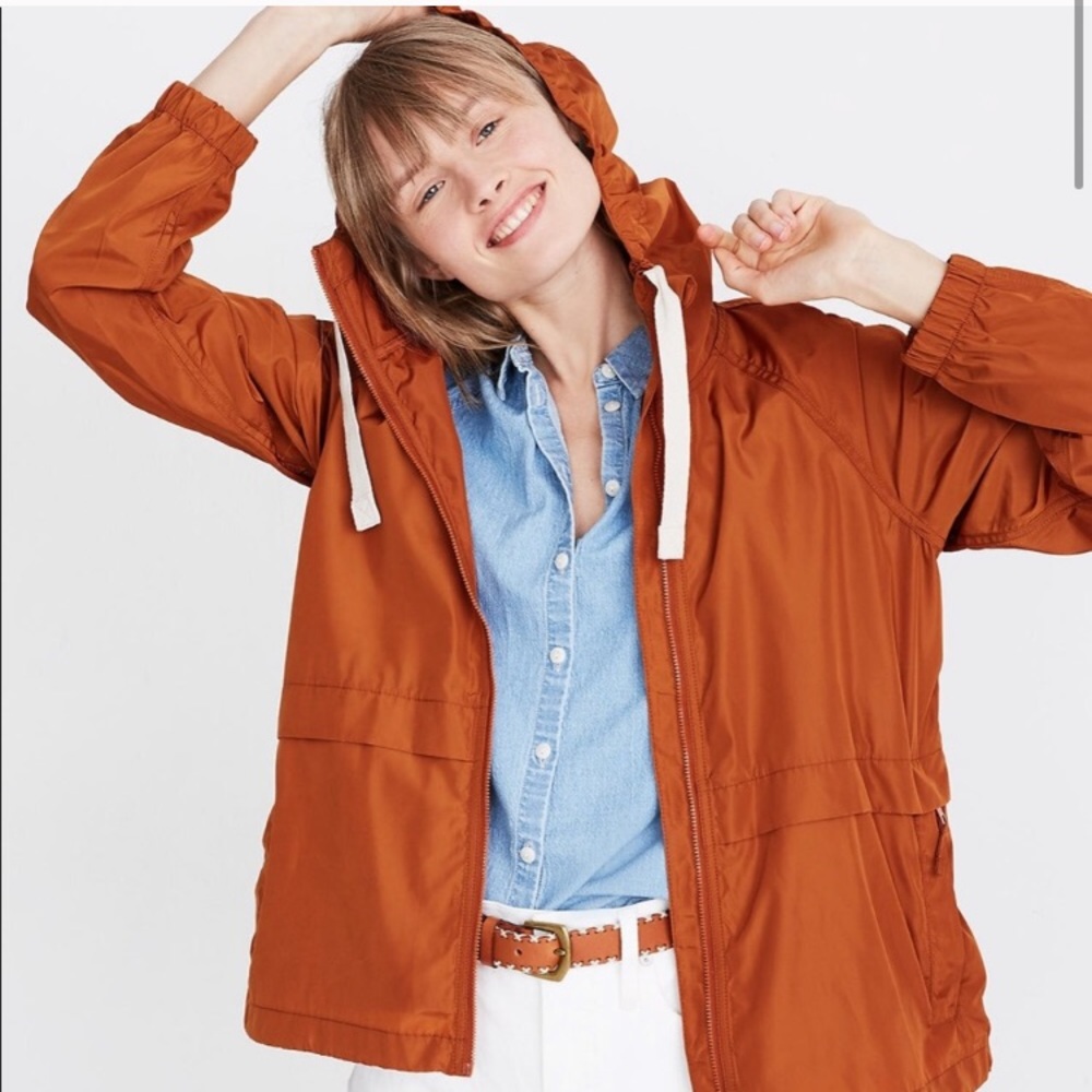 NWT Madewell Packable Raincoat - Small